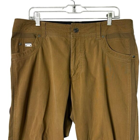 Kuhl Radikl Pants 36x32 Brown Vented Gusseted Crotch Performance Comfort - Picture 3 of 16
